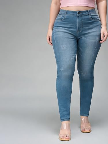 Image of Miss Chase A+ Women's Bootcut High Rise Regular Length Stretchable Denim Jeans