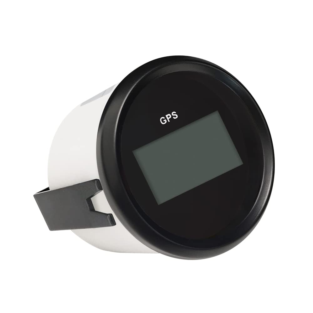 ELING Contachilometri digitale GPS per auto da 2 pollici (52 mm) 12V/24V garantito con retroilluminazione