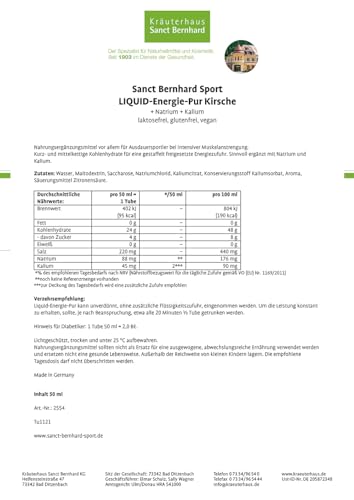 Energiegel von Kräuterhaus Sanct Bernhard in flüssiger Form