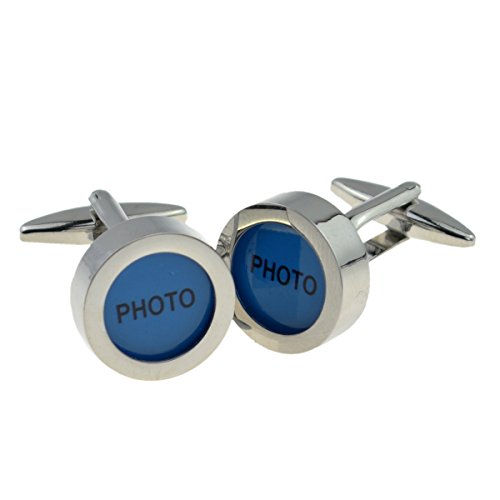 Mancuernillas para hombre Gtr con portafotos miniatura 2