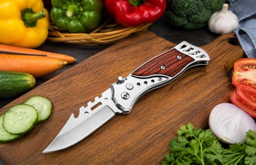 Yuvi H&M Kitchen Utility Knife with Wooden Handle - Image 5