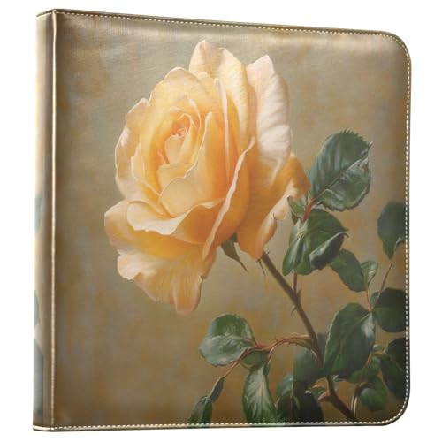 Álbum de fotos adhesivo DIY Scrapbook álbum con anillas de 3 anillos, 40 páginas, tamaño 8x10 para recuerdos miniatura 1