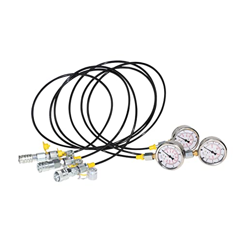 Image of XZT 60A Digital Hydraulic Pressure Test Coupling Kit,Pressure Gauge,Test Hose,Test Point for Excavator Construction Machinery Repair