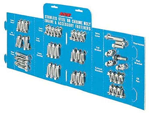 Image of ARP 5549603 Engine And Accessory Hex Fastener Kit, Polished Stainless Steel, For Select Ford 351W, Small Block Applications