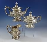 Francis I by Reed & Barton Sterling Silver Tea Set 3pc Pot Creamer Sugar #0955
