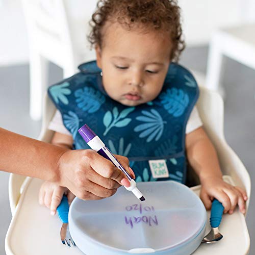 Bumkins Silicone Grip Dish, Suction Plate, Divided Plate, Baby Toddler Plate, Bpa Free, Microwave Dishwasher Safe – Red #TOP3