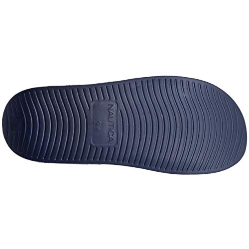 Image of Nautica Men's Open Toe Slide Sandals - Comfortable Indoor & Outdoor Shower Slippers