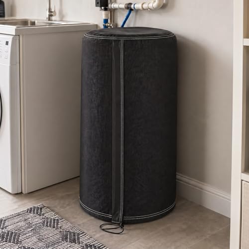 Cobertura para ablandador de agua redonda impermeable negra miniatura 4