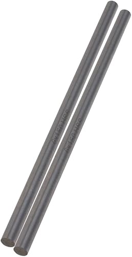 Miniatura 12 de Auniwaig 2 varillas de acero redondas HSS, 0.433 in de diámetro de barra de torno de 5.906 in de largo, para engranajes de eje, taladradora, máquina