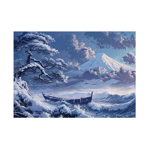 Toile non tissée art tableaux de paysage marin abstrait haut de gamme