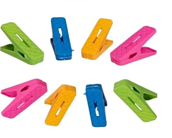 20Packs Clothes Pegs for Washing Line 4 Colours Plastic Non-Slip Laundry Pegs, Laundry Clips For Clothes, Food Pegs, Rust Resistant