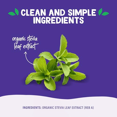 Image of Pyure Organic Stevia Extract Powder, 100% Pure Stevia Leaf Extract, No Fillers, Sugar-Free, Keto, Paleo, Diabetic Friendly, Zero Calorie, 300x Sweeter Than Sugar, 1,000 Servings, USDA Organic