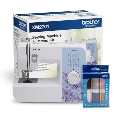 Brother XM2701 Sewing Machine, Lightweight Machine with 27 Stitches, 10-Pack