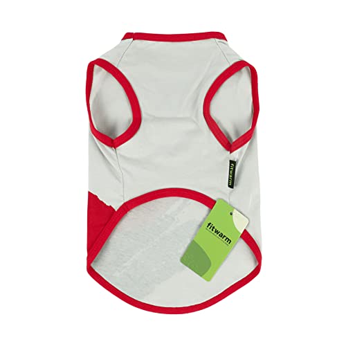 Fitwarm Abstract Dog Shirt, Dog Clothes for Small Dogs Boy Girl, Puppy Cotton Tshirt, Pet Cat Apparel, Grey, XSmall - Image 3