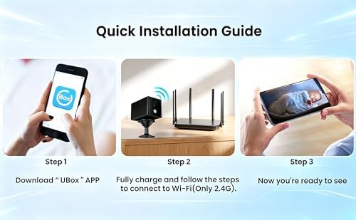 YKJNH 2026 Powerless 4K HD Mini Security Camera, Wireless WiFi Indoor Nanny Cam with Night Vision, Motion Detection, Remote Viewing and 100 Days Battery Life — view 7