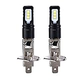 JahyShow 2Pcs H1 6000K Super Bright White 6000LM DRL LED Headlight Bulb Kit High Beam 160W