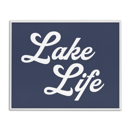 Lake Life Nautical Phrase, 11 x 14 Inch Framed Giclée Print