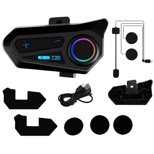 Auriculares inalámbricos para casco de moto con audio IPX6 y carga Tipo C