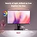 Quntis Pink Monitor Light Bar with Remote, Eye-Care No Glare, Space Saving Computer Desk Lamp As Gifts for Girls, Stepless Dimming, Modern Aesthetic Desk Light Bar for Home Office Gaming Reading