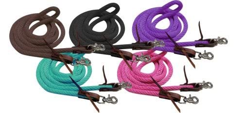 Showman Redini Derby in nylon da 243,8 cm con estremità a scatto a forbice (nero)