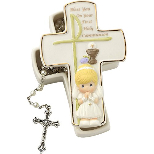 Precious Moments First Holy Communion Covered Box Girl