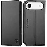 SHIELDON iPhone Air 対応 手帳型ケース 本革レザー 2025年発売 6.5インチ 5G ブラック
