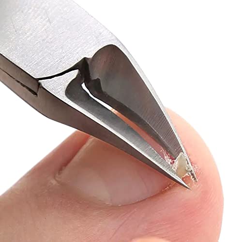 Ingrown Toenail Clipper Kit (7PCS), Thick Nail Toenail Care Tools, Stainless Steel Pedicure Tools Include Nail Lifter Nail Corrector with PU leather Bag