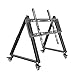 ＫＬＫＣＭＳ Low Height Mobile TV Stand Rolling TV Stand with Wheel Multipurpose Mobile TV Mount Stand Sturdy Floor Monitor Cart for Home, 32 inch to 70 inch