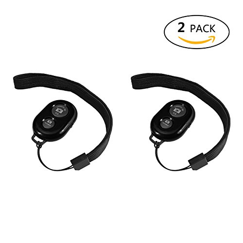 2 x télécommande Bluetooth, télécommande sans Fil Alfort pour Smartphones et Selfie Sticks-Remote Trigger Controller for Photo triggers-iOS and Android