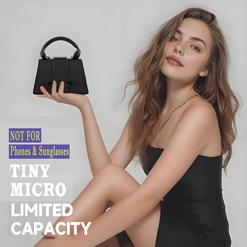 Image of Ayliss Micro Mini Crossbody Handbag Women's Purse Clutch Cute Mini Trendy Bag Top Handle PU Leather Shoulder Bag