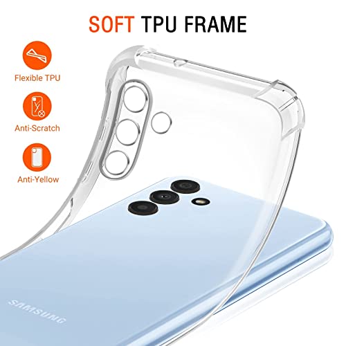 Image of Lustree Back Cover Transparent Case Compatible with Samsung Galaxy M52 5G | Clear + TPU Case with 4 Corner Air Cushion Protection & Camera Protection | Slim& Stylus Cover