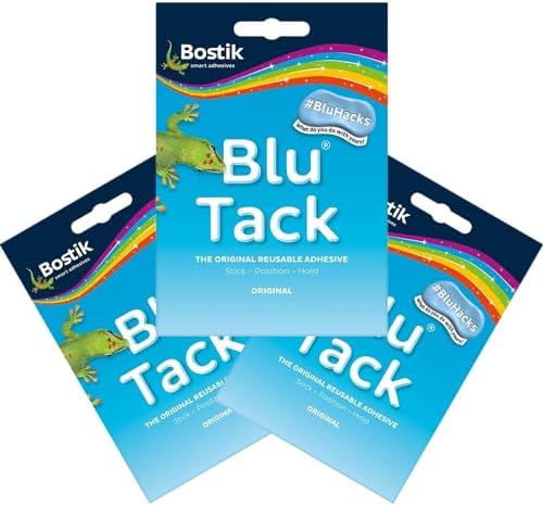 Bostik Blu Tack, Multipurpose Reusable Adhesive, Clean, Safe & Easy to ...