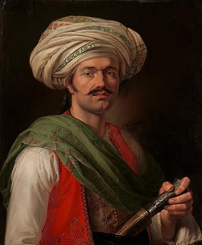 Tableau portrait mamelouk Roustam Raza Horace Vernet pour habiller un mur vide avec élégance
