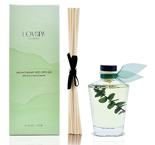 LOVSPA-Cleanse-Eucalyptus-Sage-Reed-Diffuser-Oil-and-Sticks-Gift-Set-with-Real-Eucalyptus-Leaves–Eucalyptus-Sage-Peppermint-Thyme-Bergamot-and-Lime-Essential-Oils LOVSPA Cleanse Eucalyptus Sage Reed Diffuser Oil and Sticks Gift Set with Real Eucalyptus Leaves–Eucalyptus Sage Peppermint Thyme Bergamot and Lime Essential Oils