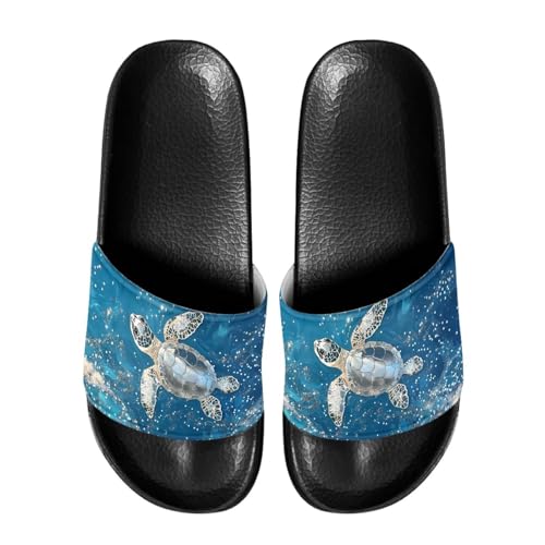 Image of Footwear for Mens Open Toe Athletic Sandals Anti-Slip Sole Slide Sandals Pillow House Flat Shoes Comfortable Slip On Slippers for Indoor & Outdoor