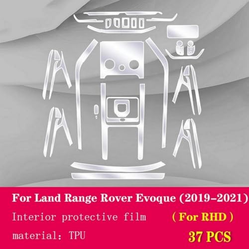Film TPU protection console centrale Range Rover Evoque contre l'usure - 4