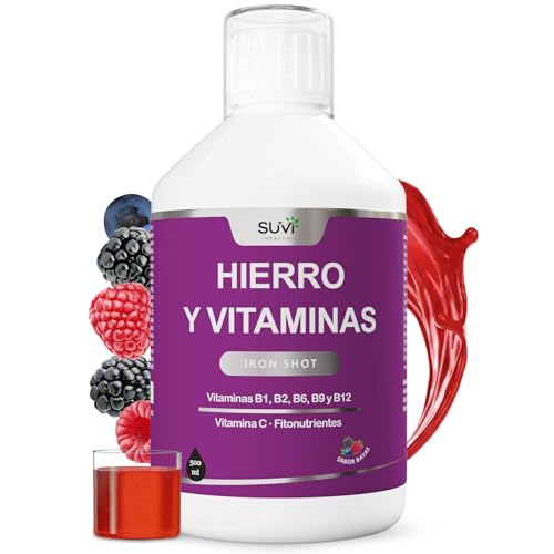 Hierro Suplemento y Vitamina C, B6, B9, B12 - Reduce