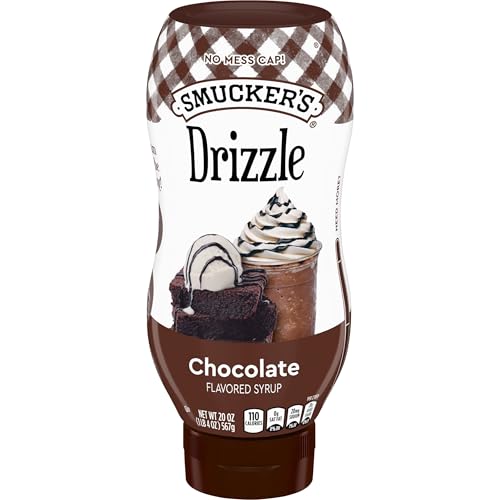 Smucker’s Drizzle Chocolate Flavored Syrup, 20 Oz. Squeeze Bottles (Pack