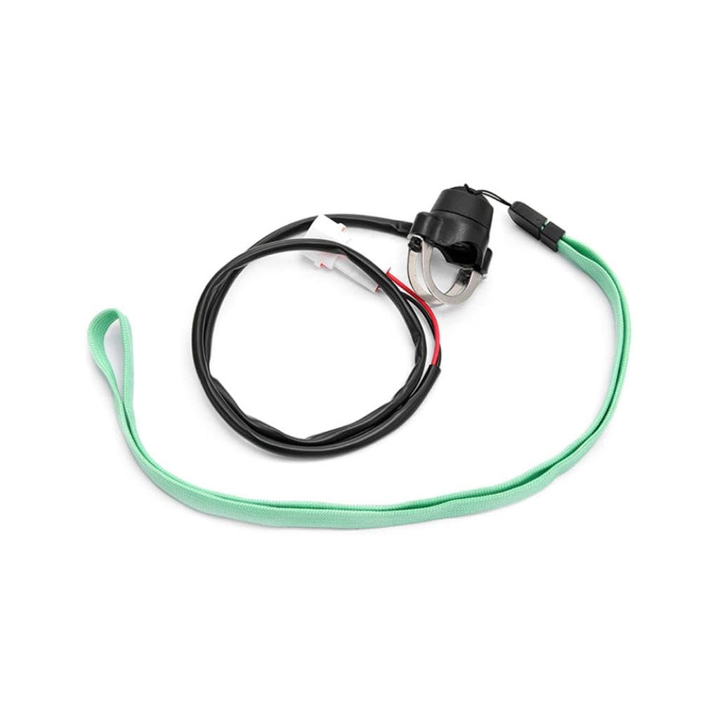 Motorcycle Engine Kill Switch Magnetic Cap with Wrist Strap Stop ON Off Compatible with(Black)