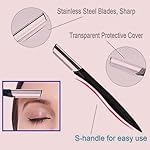 Eyebrow Razor, 7 in 1 Brow Kit, Eyebrow Trimmer Set Including Brow Razors, Brush, Scissors, Tweezers, with Plastic Box for Women Men Eyelash Facial Grooming - Image 5