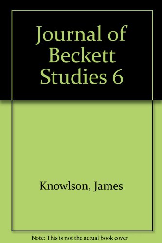 Journal of Beckett Studies 6 0714538248 Book Cover