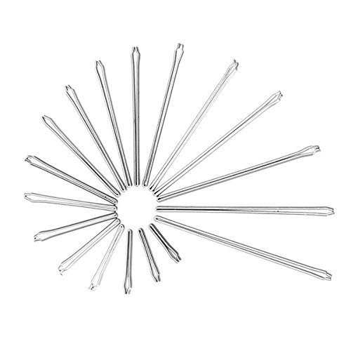 Forspero 360Pcs 6-23Mm Open End Pins Double bride en acier inoxydable pour montre