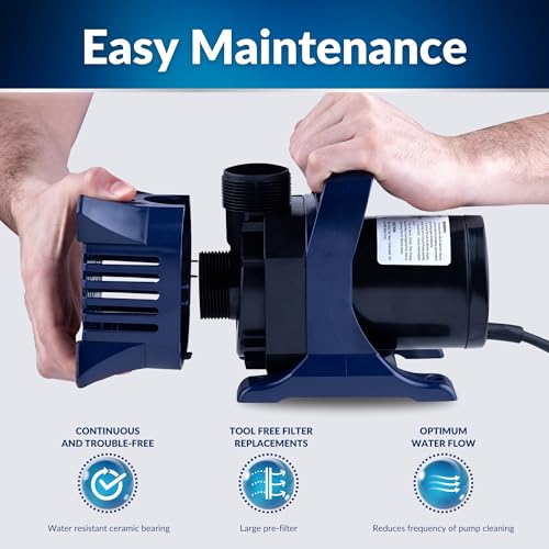 Image of Alpine Corporation 2100 GPH Submersible Water Pump with 33 FT Cord & Adapters for Ponds,Fountains,Waterfalls,and Water Circulation,192 Watts 20 FT Lift Quiet Operation Vertical /Horizontal (Pack of 4)