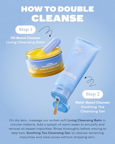 Image of Then I Met You Living Cleansing Balm, Makeup Remover, Cleansing Oil, Face Cleanser, Melts Makeup & Sunscreen, Non-Stripping Zero Residue Oil Cleanser, First-Step Clean Vegan Korean Skincare