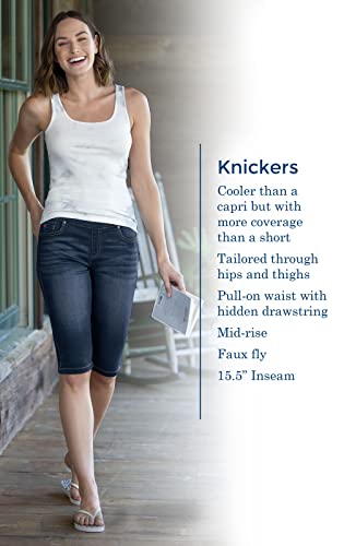 Image of PajamaJeans Bermuda Shorts for Women - Stretch Denim Capri Jeggings