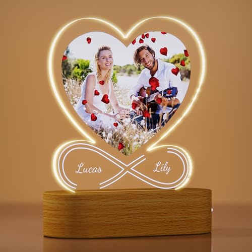Lampada Personalizzata Con Foto IMake3D - Litofania Che Cambia Colore - Made In Italy - Foto 4