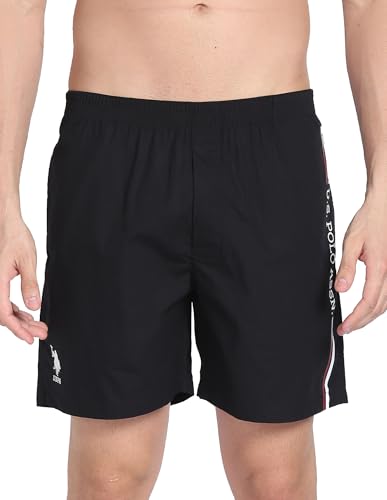 Image of U.S. Polo ASSN. Men's IYAX Brand Stripe Dual Pocket Boxers