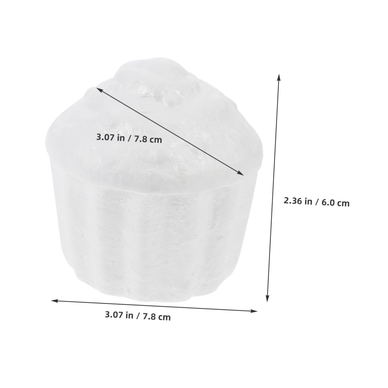 PRETYZOOM 5 pièces Lot de Modèles de Gâteaux Mousse Réutilisables Cupcakes DIY Légers et Rigides pour Décoration et Entraînement Créatif Accessoires Manuels pour Présentation