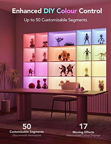 Govee RGBIC LED Strip Lights M1, Upgraded RGBIC Technology, 5m WiFi Smart LED Lights Alexa Compatible, Music Sync, DIY Multiple Colours on One Line, for Bedroom, Studio, Christmas