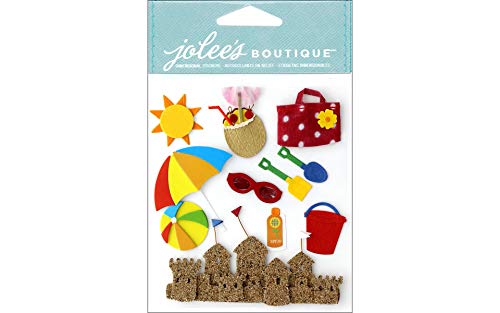 Jolee's Boutique Dimensional Stickers, Fun At The Beach, Bright